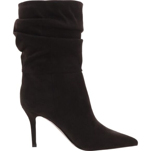 Nine West Womens Slouch 2 Black Slouchy Pointed Toe Mid-Calf Boots Shoes New - Picture 2 of 3